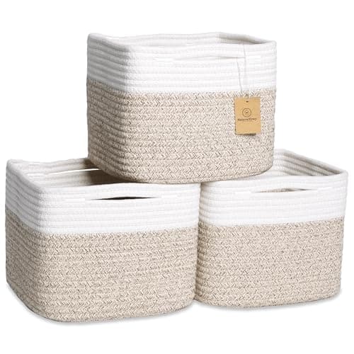 NaturalCozy Rope Storage Cubes