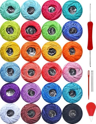 24-Color Cotton Thread Set