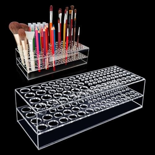 HESHUYU Acrylic Brush Tower