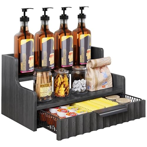 3‑Tier Syrup & K‑Cup Rack