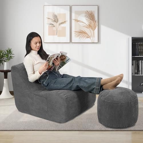 Lazy Sofa with Ottoman