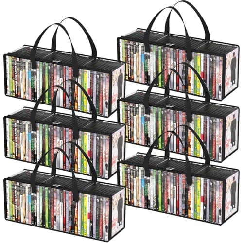 6-Pack Clear DVD Bags