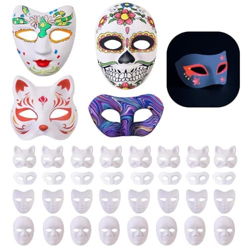 32-Pack Assorted Masks