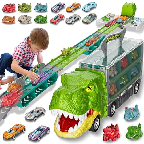 Dinosaur Truck Track Set