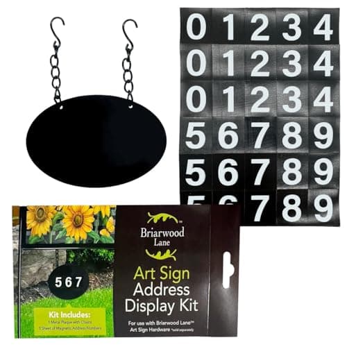 Hanging Metal Address Marker