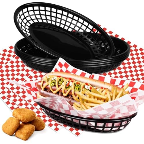 Red Deli Baskets & Liners