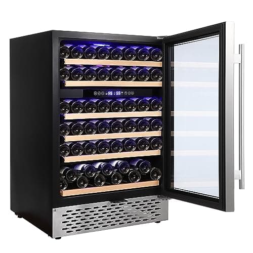 51-Bottle Dual-Zone Fridge