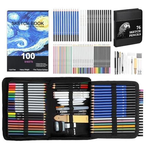Portable 76-Piece Art Kit