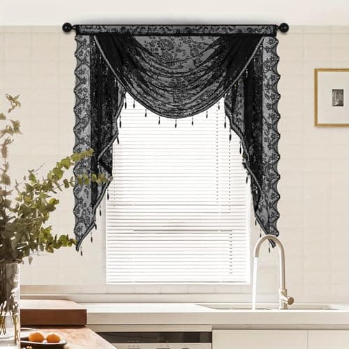 Huierxun Lace Waterfall Valance