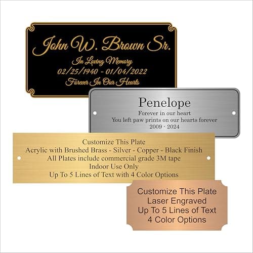 Custom Engraved Plate