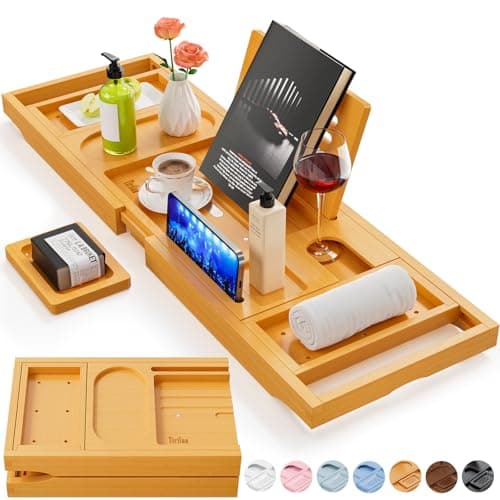 Premium Bamboo Bath Tray