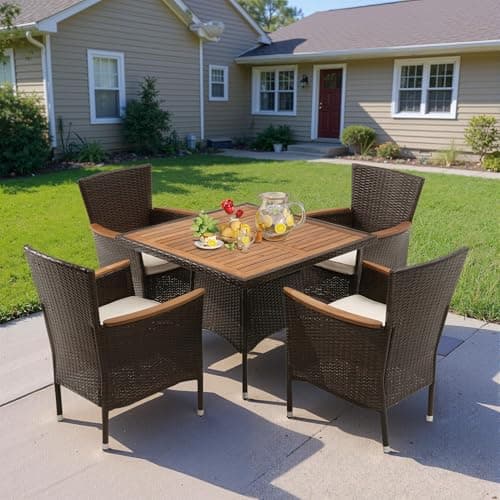 Acacia Rattan Patio Set