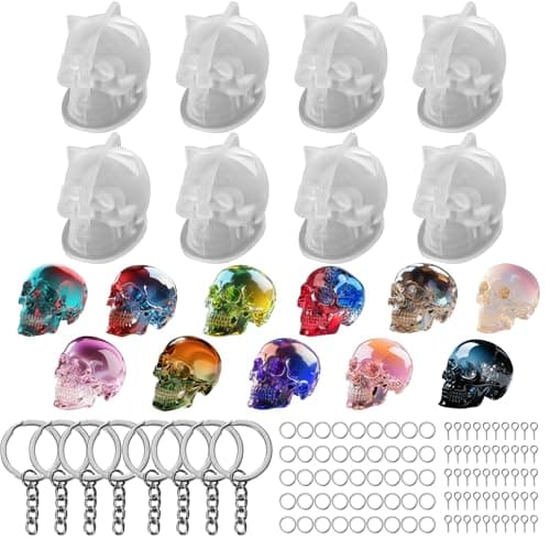 Skull Keychain Mold Set