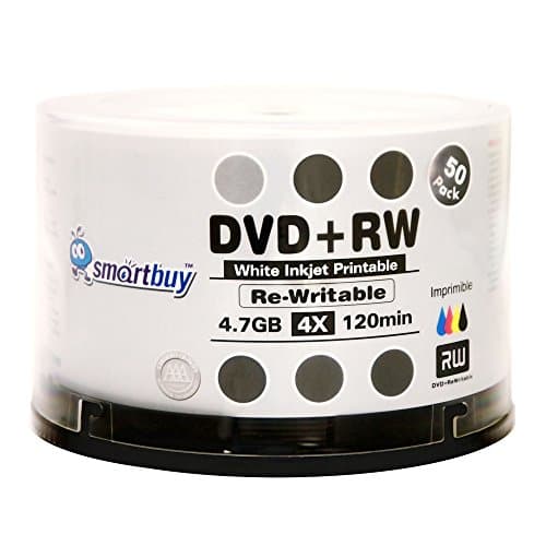 50-pack DVD+RW Discs