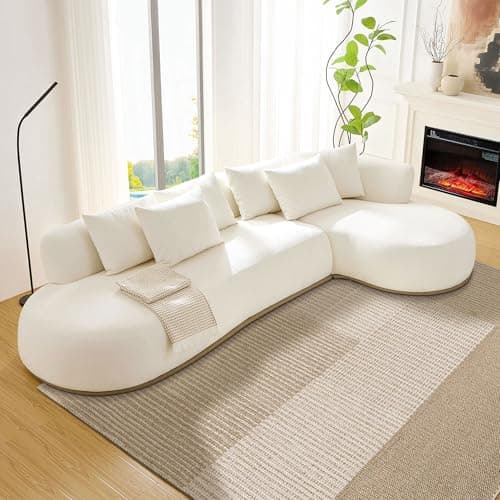 Beige L-Shaped Sectional