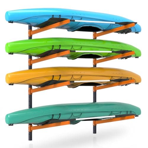 Wall-Mount 4-Kayak Rack