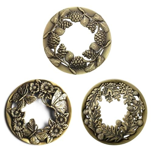 Antique Bronze Candle Lids