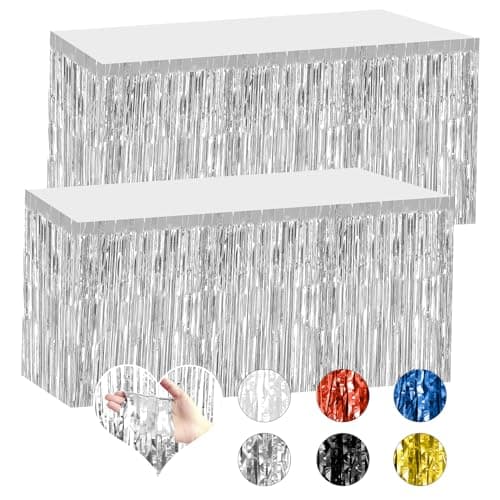 Silver Foil Fringe Duo