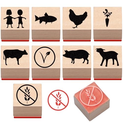 Menu Icon Rubber Stamps
