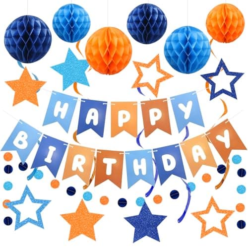 Orange Blue Birthday Kit
