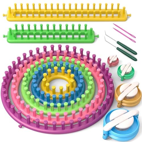 Knitting Loom Kit with Pompom Maker