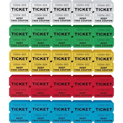 5-Color Versatile Tickets