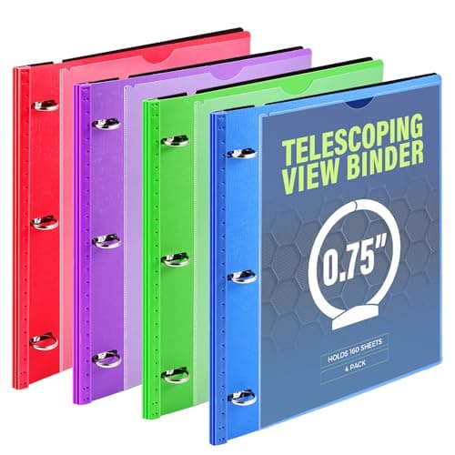 0.75" Telescoping Binder