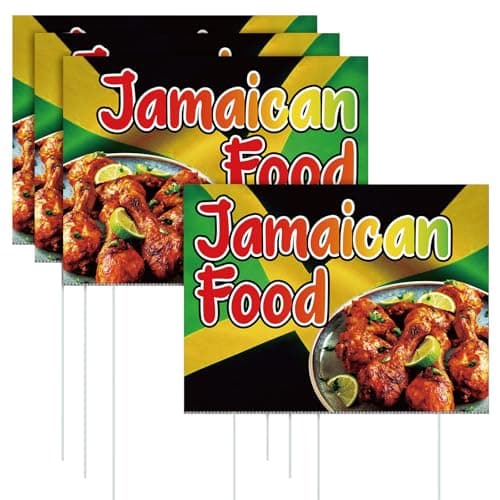 Jamaican Food Outdoor Signs