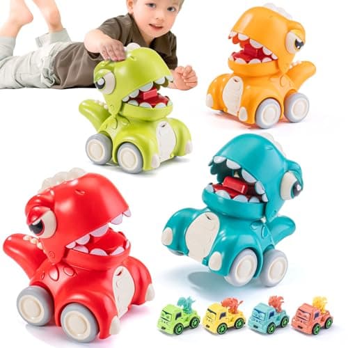 Press-and-Go Dino Cars