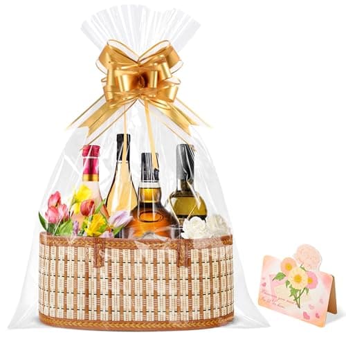 Foldable Bamboo Gift Basket