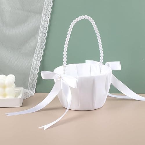 Ivory Flower Basket