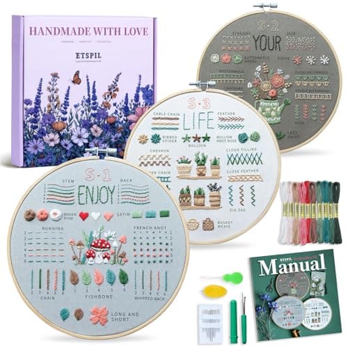 3-Pack 33-Stitch Samplers