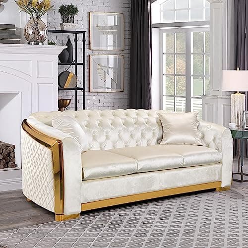 Golden Chesterfield Sofa