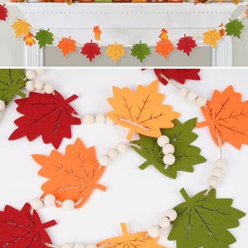 Felt Maple Leaf Garland