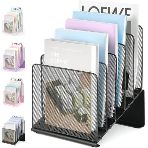 Sleek Steel File Rack