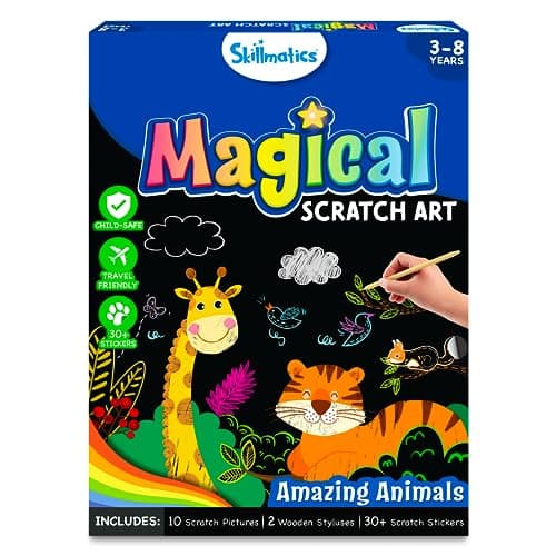 Kids Travel Scratch Book