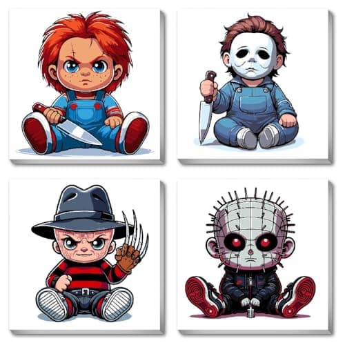 4-Pack Horror Paint Kit