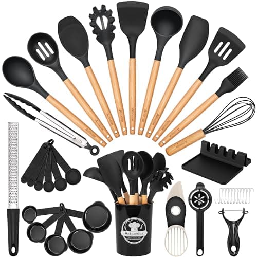 39-Piece Silicone & Wood Set