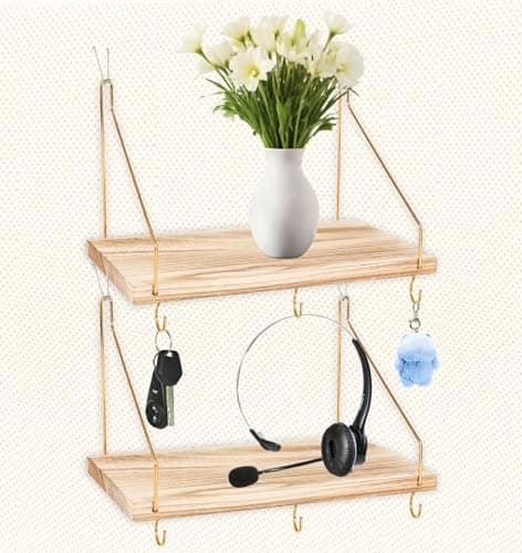 Wooden Cubicle Corner Shelf