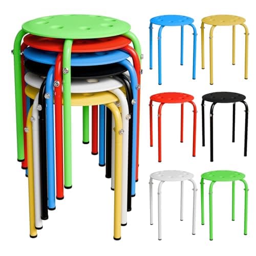 Colorful Plastic Stackable Stools