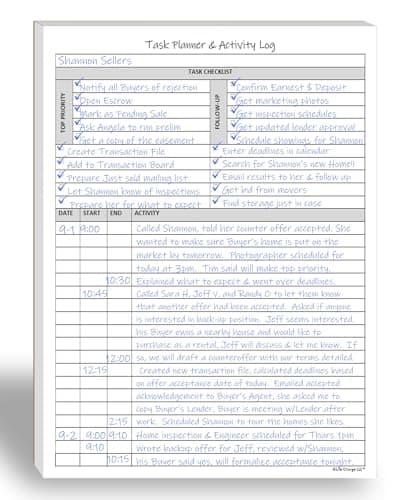 Activity Log Planner