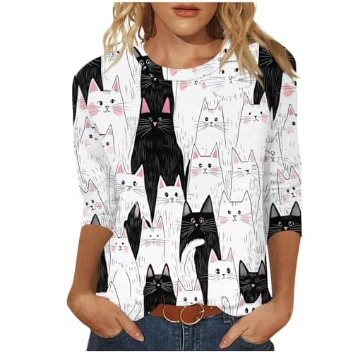 Graphic 3/4 Sleeve Shell