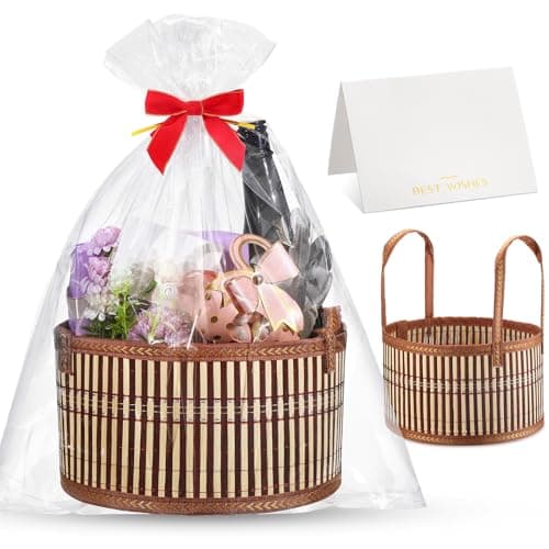 Large Bamboo Gift Basket
