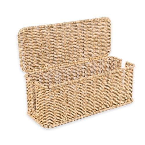 Cantalop Rattan Cable Box
