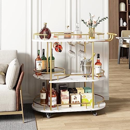 GarveeHome Gold Bar Cart
