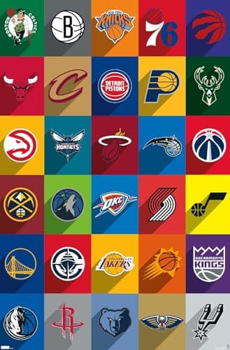 NBA Logos Poster