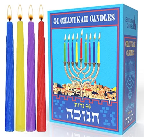 Colorful Chanukah Candles