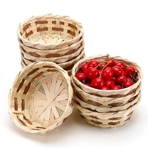 12-Pack Bamboo Baskets