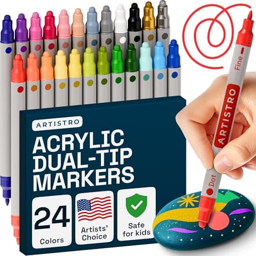 24 Dual-Tip Paint Pens