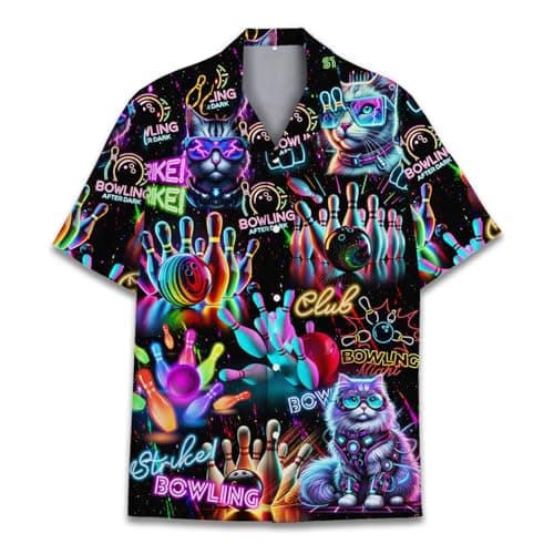 HIHI GLOBAL Neon Cat Shirt